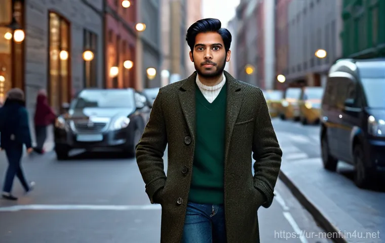 남성용 하프코트 스타일 - **Prompt: Stylish Summer Evening Look with a Half Coat**
"A young South Asian man, around 25-30 ... 남성용 하프코트 스타일 - **Prompt: Stylish Summer Evening Look with a Half Coat**
"A young South Asian man, around 25-30 ...