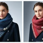 스카프 스타일링 가이드 - Here are three detailed image generation prompts in English, designed to be appropriate for a 15-yea...