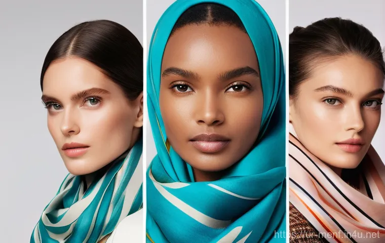 스카프 스타일링 가이드 - Prompt 1: Chic Scarf Styling for Diverse Face Shapes** 스카프 스타일링 가이드 - Prompt 1: Chic Scarf Styling for Diverse Face Shapes**